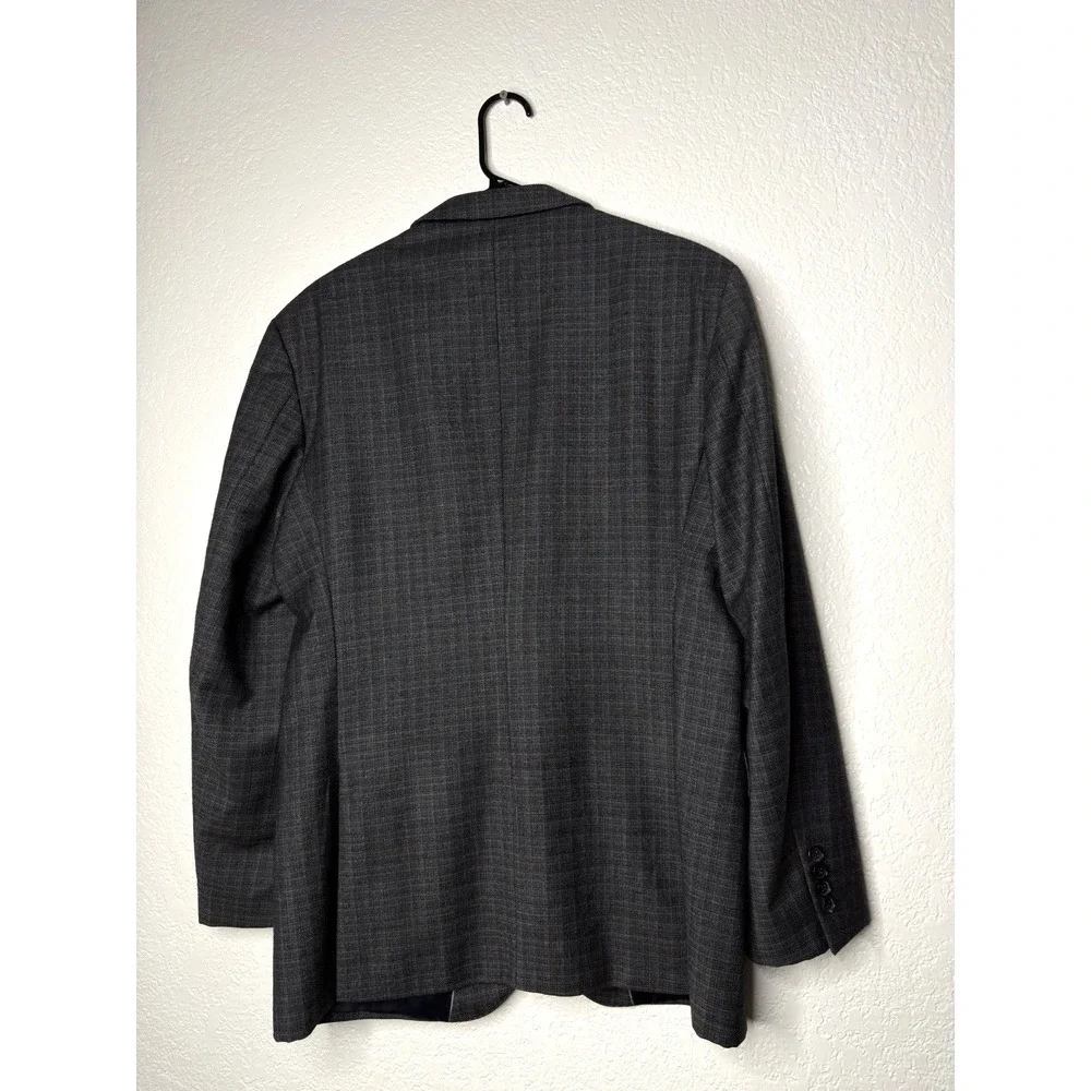 Hugo Boss The James4 Sport Coat Blazer Jacket 42R Wool 2 Button Windowpane Plaid